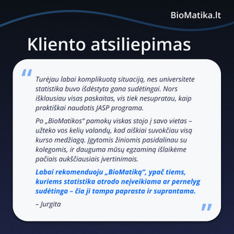 Hipotezių tikrinimas ir statistinės analizės Kaunas Gabija Vaitkevičiūtė nuotrauka 4