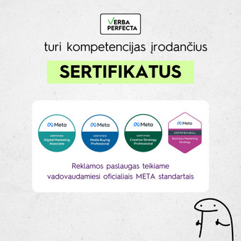 Meta reklamos konsultacijos Vilnius Verba Perfecta nuotrauka 7