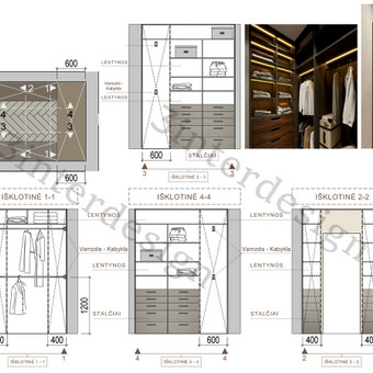 Interjero dizainas 2d Kaunas Interjero dizainas, vizualizacijos 3D nuotrauka 4