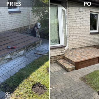 Plytelių klijavimas Vilnius Vilnojos apdaila nuotrauka 4