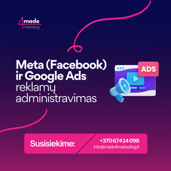 Meta & Google Ads reklaminių kampanijų kūrimas Kaunas Made 4 Marketing nuotrauka 6