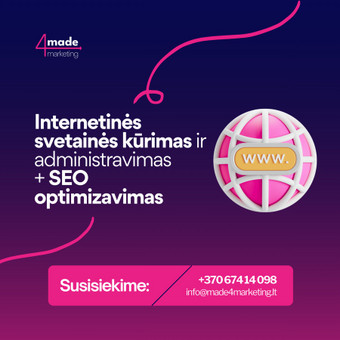 Tinklapio administravimas + SEO Kaunas Made 4 Marketing nuotrauka 9