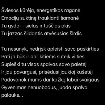 Dainų tekstų ir pasakų kūrimas Kaunas Kristina Tursė nuotrauka 5