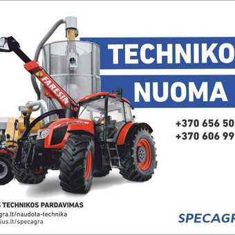 Traktoriaus nuoma Panevėžys Specagra nuotrauka 1