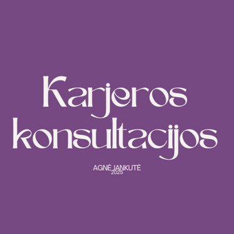 Karjeros konsultacija (online) Klaipėda Agnė Jankutė nuotrauka 4