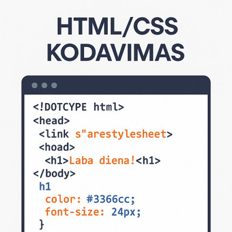 HTML/CSS kodavimas Kaunas Armandas Buda nuotrauka 7