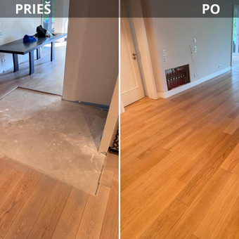 Parketo, parketlenčių klojimas Klaipėda Marius Briauka nuotrauka 2