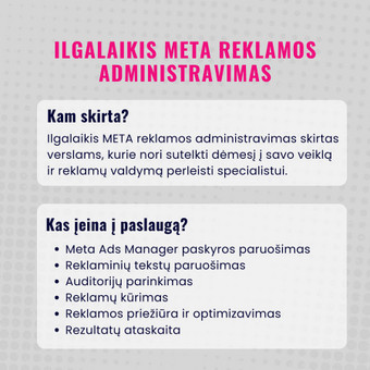 META reklamos administravimas Klaipėda Akvilė Sakalauskytė nuotrauka 2