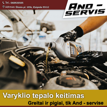 Tepalų keitimas Klaipėda And-Servis nuotrauka 3