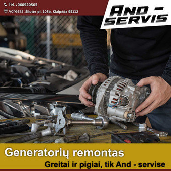 Starterių, generatorių remontas Klaipėda And-Servis nuotrauka 10