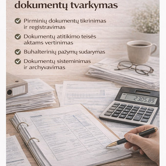 Pirminių apskaitos dokumentų tvarkymas Klaipėda Anastasija nuotrauka 8