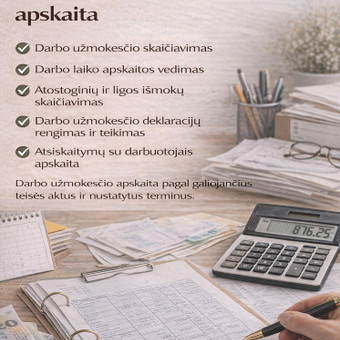 Darbo užmokesčio apskaita Klaipėda Anastasija nuotrauka 10