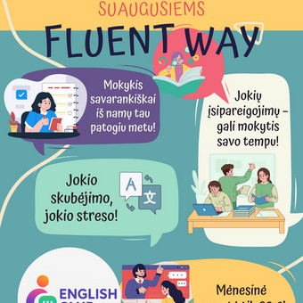 Anglų kalbos kursai Marijampolė Ieva. English Club nuotrauka 1