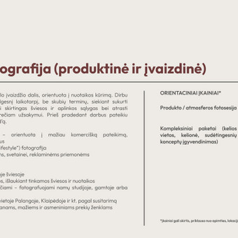 Turinio fotografija (įvaizdinė ir produktinė) Palanga Greta R nuotrauka 4