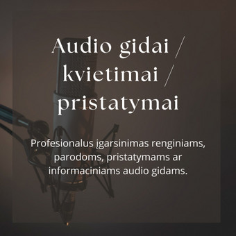 Audio gidai / kvietimai / pristatymai Kaunas Karina Misevičienė nuotrauka 6