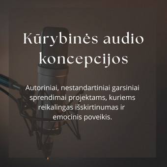 Kūrybinės audio koncepcijos Kaunas Karina Misevičienė nuotrauka 7