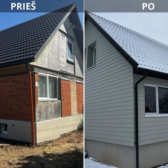 Ventiliuojamų fasadų įrengimas, apdaila Šiauliai MB AndrEmas nuotrauka 13