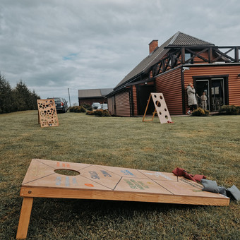 CORNHOLE SU UŽDUOTIMIS Klaipėda TOŠIS - žaidimų nuoma nuotrauka 10