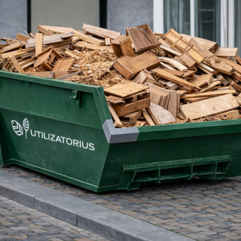 Medienos atliekų konteinerių nuoma 7 m³ Vilniuje ir Vilniaus rajone Vilnius Utilizatorius nuotrauka 10