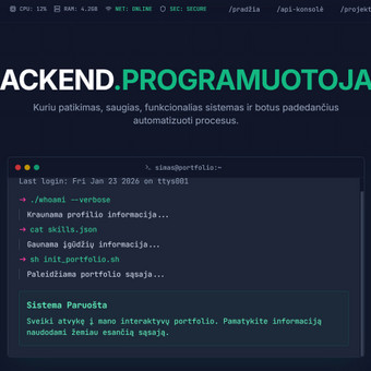 PHP programavimas Šiauliai Simas nuotrauka 1
