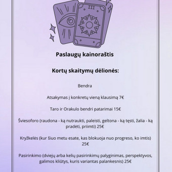 Taro būrimas Tauragės rajonas taro rojus nuotrauka 1
