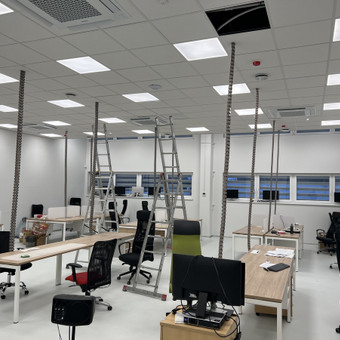 Elektros instaliacijos įrengimas biuro patalpose Vilnius MB Vim Group nuotrauka 5
