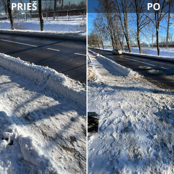 Sniego valymas Vilnius Profesionalus paviršių valymas. nuotrauka 13