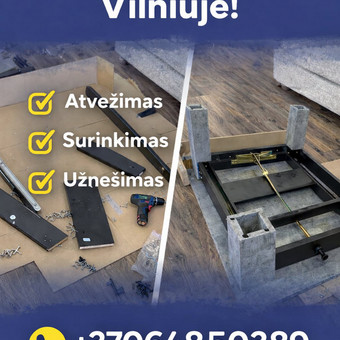 Baldų surinkimas Vilnius Pagalbiniai darbininkai nuotrauka 5