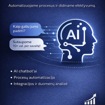 DI Chatbot (Pokalbių roboto) diegimas Šiauliai Svetainių kūrimas ir e. parduotuvės verslui nuotrauka 15