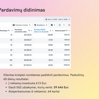Facebook reklama Vilnius Rasa Dambrauskaitė-Avižinė nuotrauka 2
