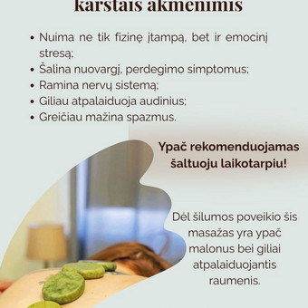 Karštų akmenų masažas Klaipėda Raimonda Masažo meistrė nuotrauka 22