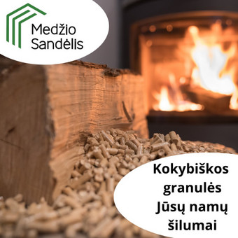 Sertifikuotos kuro granulės Kaunas UAB "Medžio sandėlis" nuotrauka 5