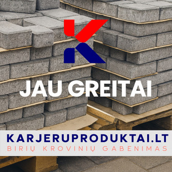 Betoninės trinkelės Kauno rajonas karjeruproduktai.lt nuotrauka 15