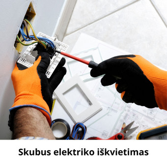 Skubus elektriko iškvietimas Kaunas Marius nuotrauka 2