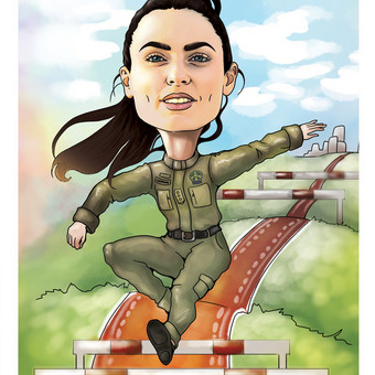 Šaržų piešimas Klaipėda Monika Vi nuotrauka 2