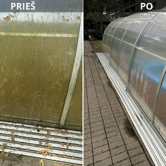 Fasadų plovimas, valymas. Kaunas Super Valymas. nuotrauka 21