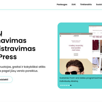 Svetainių dizainas (web design) Klaipėda Benas Gricius nuotrauka 1