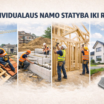 Individualių namų statyba iki raktų Kaišiadorių rajonas Irmantas Tamkus nuotrauka 2
