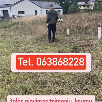 Žolės pjovimas Vilnius Gamtaplius MB nuotrauka 1