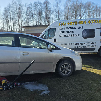 Padangų keitimas Vilnius Ratų montavimas Jūsų kieme nuotrauka 3