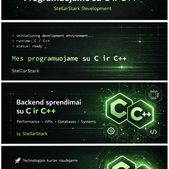C, C++ programavimas Kaunas StellarStark nuotrauka 3