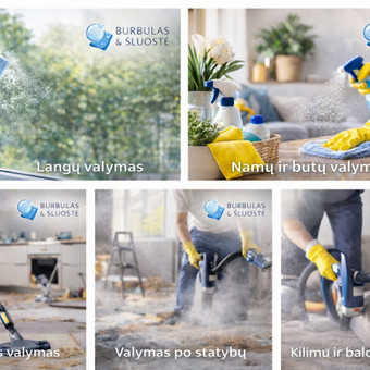 Namų valymas, tvarkymas Vilnius MB Burbulas & Šluostė nuotrauka 1