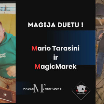 Magiškas iliuzionistų DUETAS Šiauliai Mario Tarasini nuotrauka 3