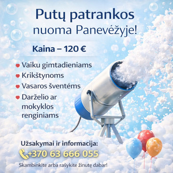 Putų šou, putų mašinos nuoma Panevėžys Tirpstantis noras nuotrauka 2