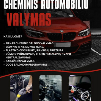 Automobilių cheminis valymas Vilnius Švara jūsų namams nuotrauka 15