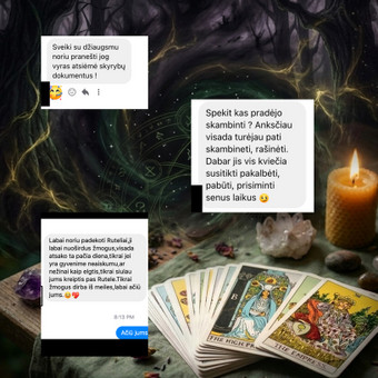 Apsilankymas gyvai Vilniuje | 20+metų patirtis | Taro, Bioritmai, Astrologija, Numerologija Vilnius Rutelio magija nuotrauka 2