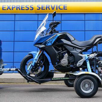 Priekabos motociklui vežti For-One Trailer nuoma Vilnius MotoSpot nuotrauka 5