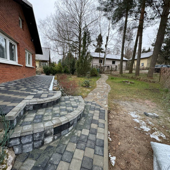 Laiptai iš trinkelių Kaunas Aurimas nuotrauka 2