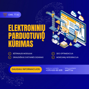 El. parduotuvių kūrimas Kaunas owl77 nuotrauka 2