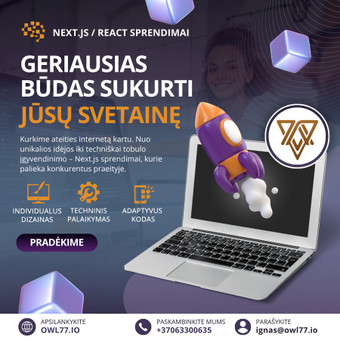 Svetainių kūrimas Kaunas owl77 nuotrauka 3